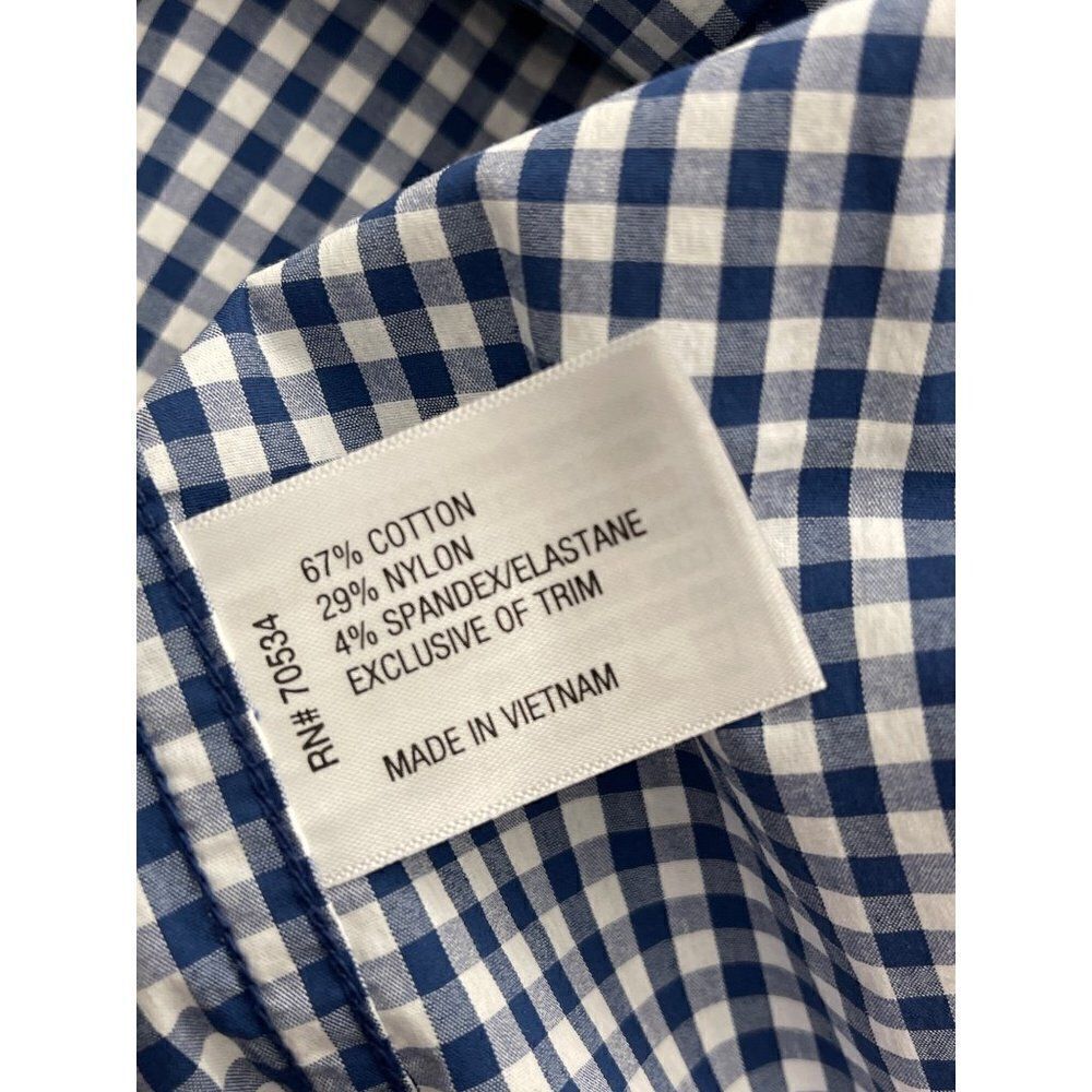 Orvis Active Fit Blue White Plaid Short Sleeve Shirt Size XL - Picture 10 of 12